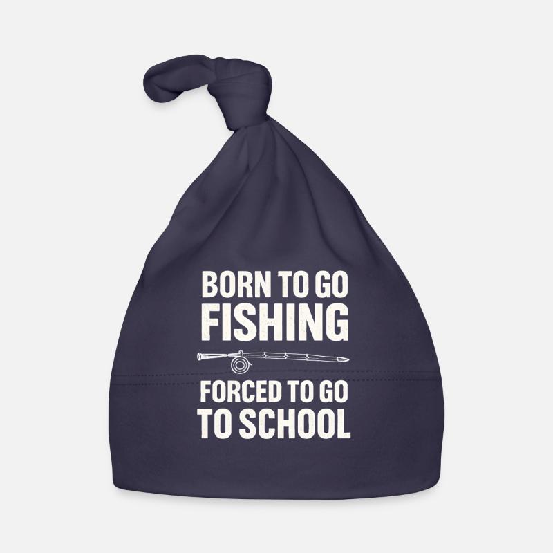 Né pour aller pêcher, forcé d’aller à l’école Pêcheur Bonnet bio Bébé