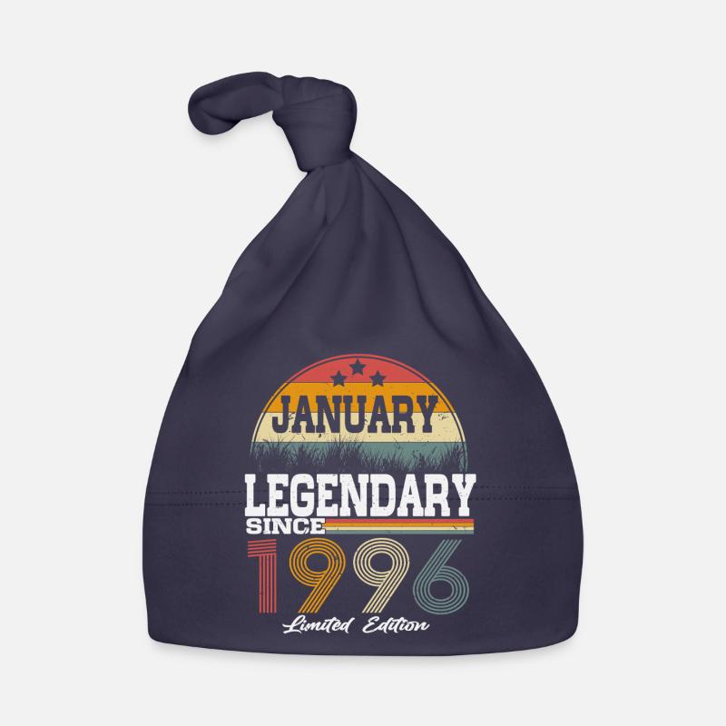 Legenden-wurden-im-Januar-1996-geboren Baby Bio-Mütze