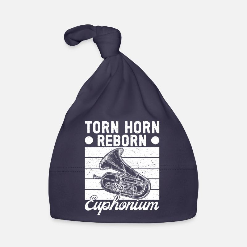 Baritone Player Torn Horn Reborn Euphonium Organic Baby Cap