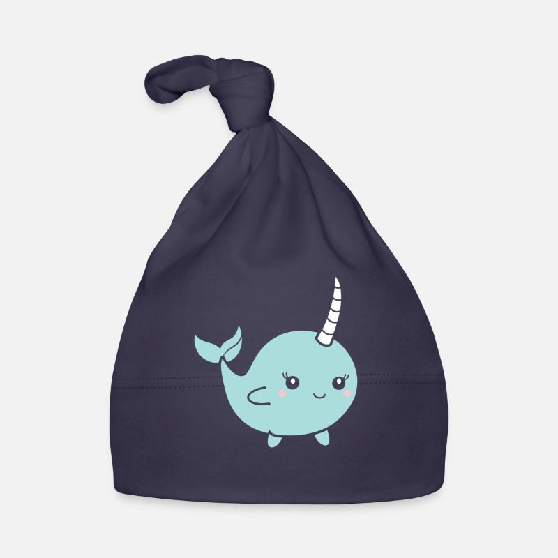 narwhal Organic Baby Cap