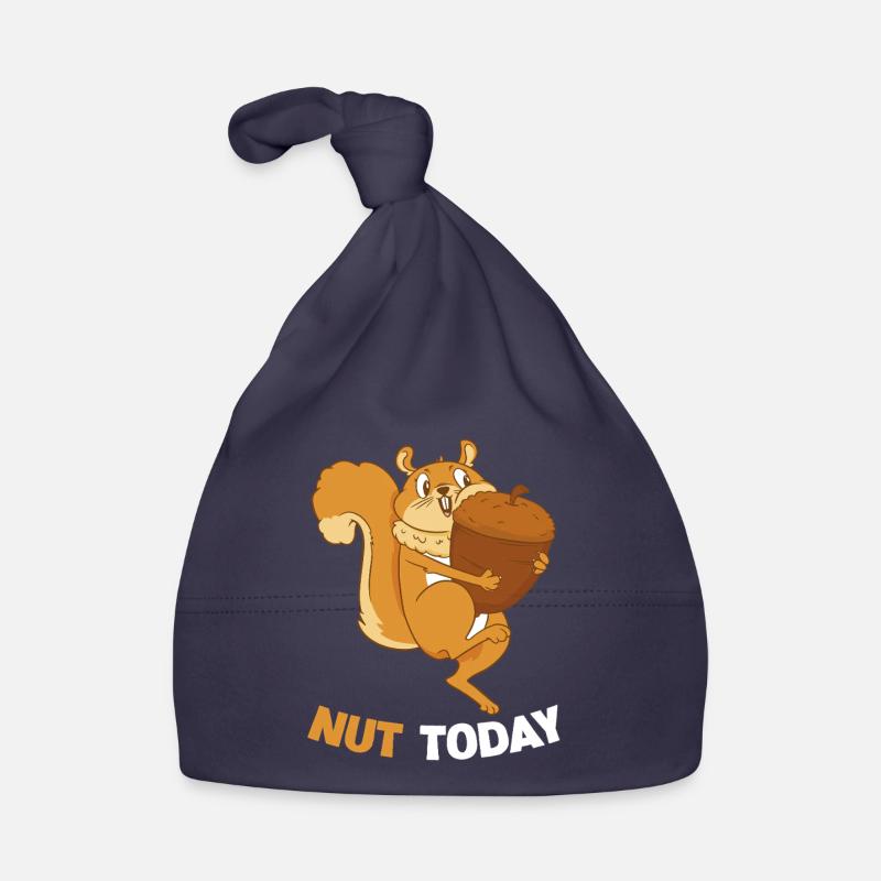 NUT TODAY Eichhörnchen Eichel Baby Bio-Mütze