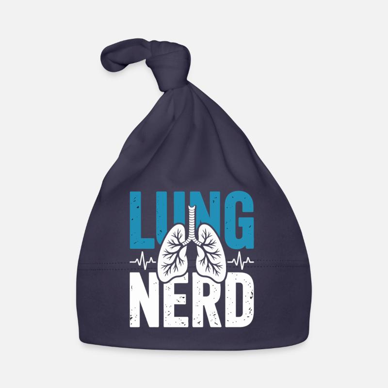 Lungs Nerd Graphic Organic Baby Cap