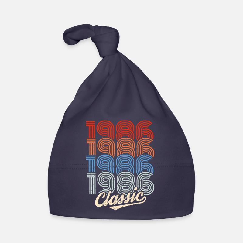 Néon rétro classique de 1986 Bonnet bio Bébé