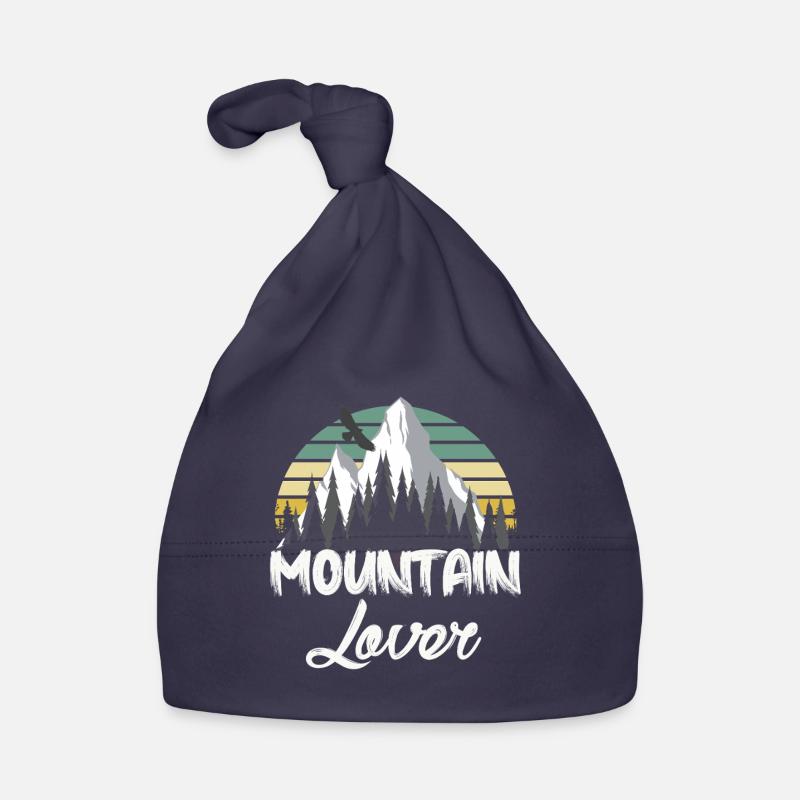 Mountain Retro Berglandschaft Baby Bio-Mütze