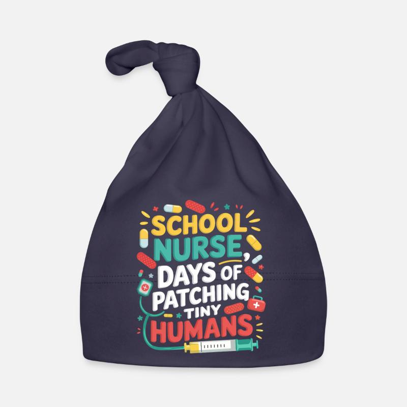 Minis patchwork d’infirmière scolaire Bonnet bio Bébé