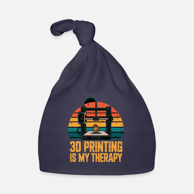 3D Printing Is My Therapy Retro 3D Printer Maker Organic Baby Cap