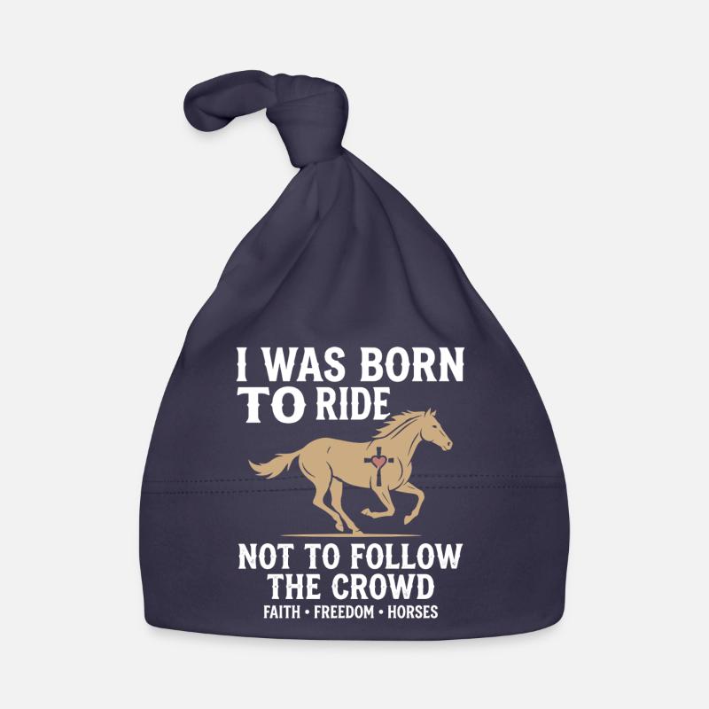 Né pour monter à cheval Freedom Design Bonnet bio Bébé