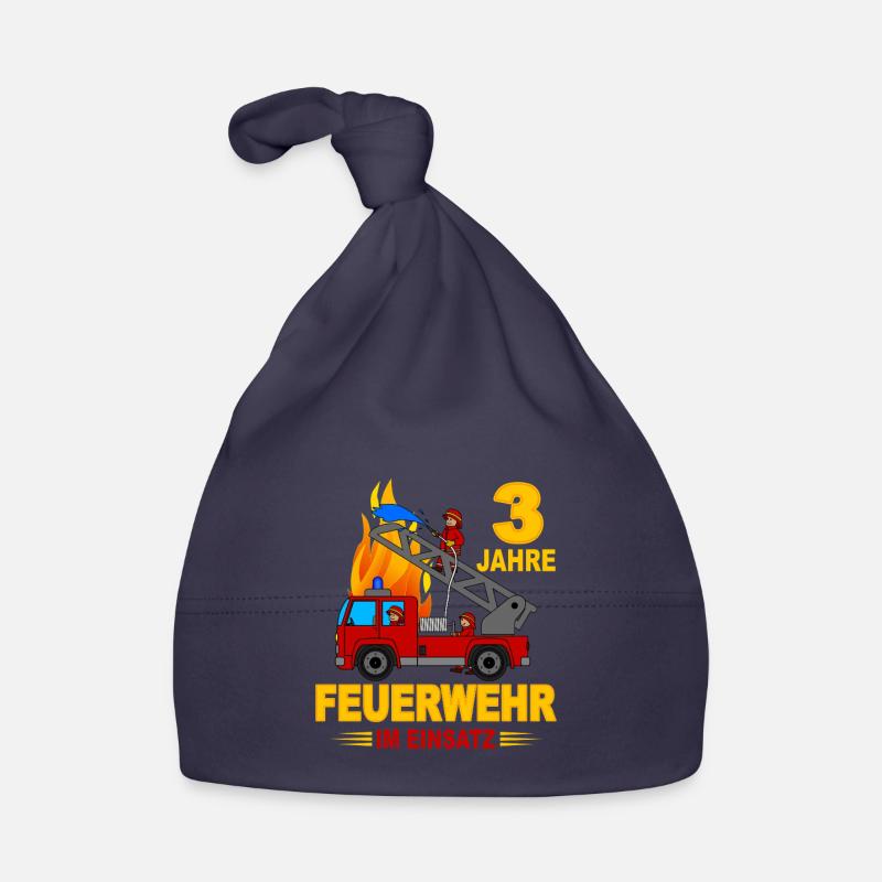Fire brigade operation 3 years Organic Baby Cap