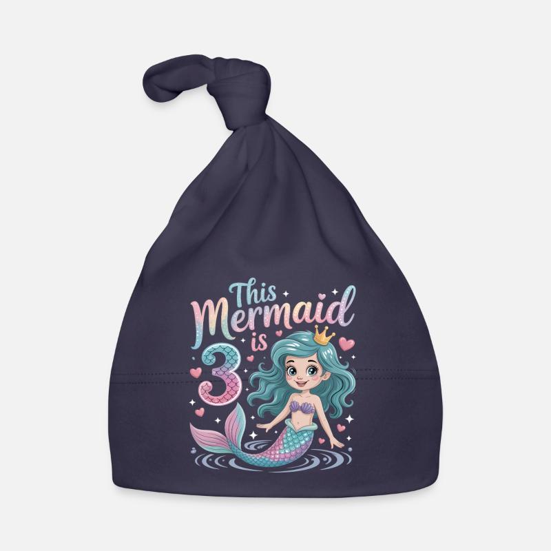 3e anniversaire de la sirène 3 ans Bonnet bio Bébé