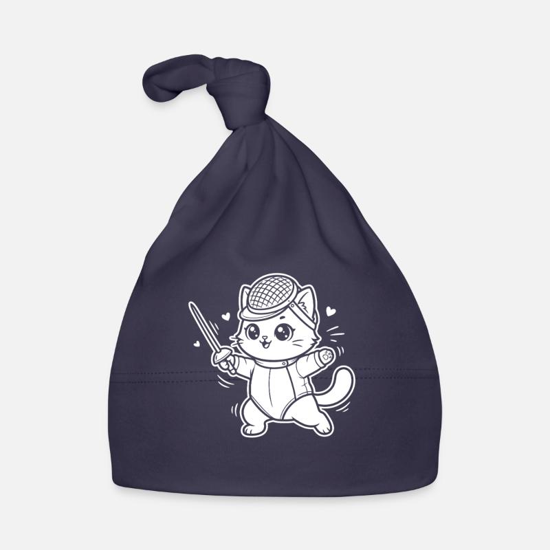 Fechten Kawaii Katze Baby Bio-Mütze
