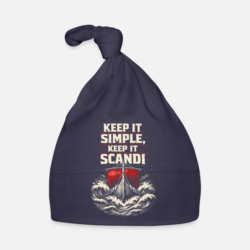Skandinavisch Wikinger Keep It Scandi Baby Bio-Mütze