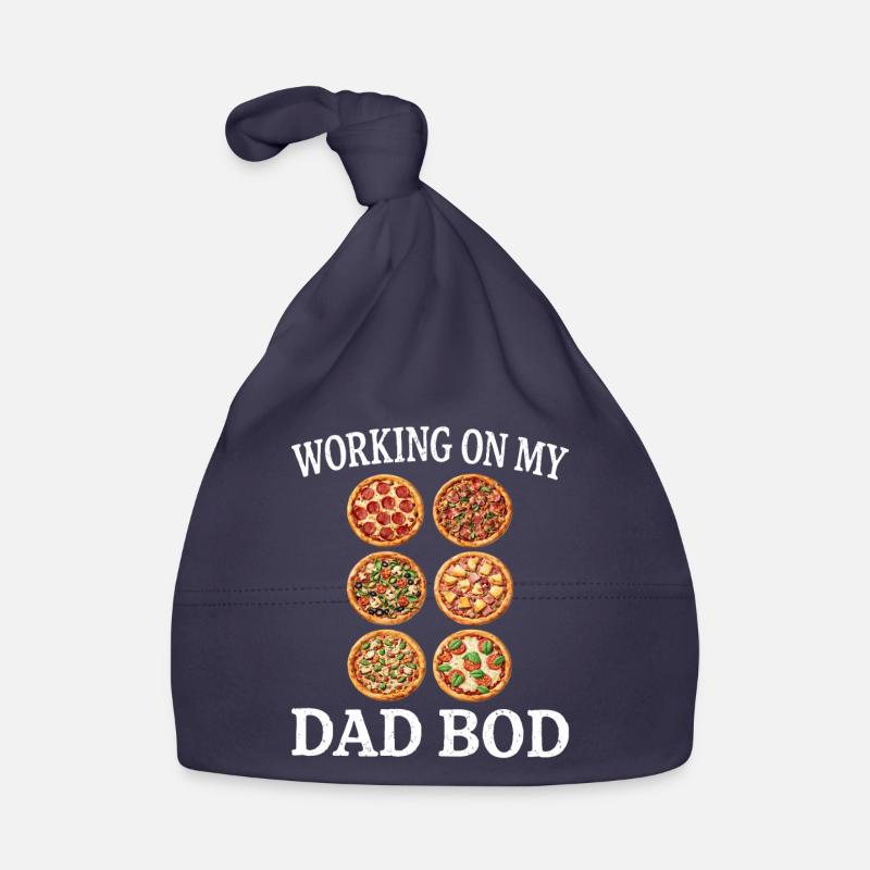 Pizza-Grid: Working on My Dad Bod Baby Bio-Mütze
