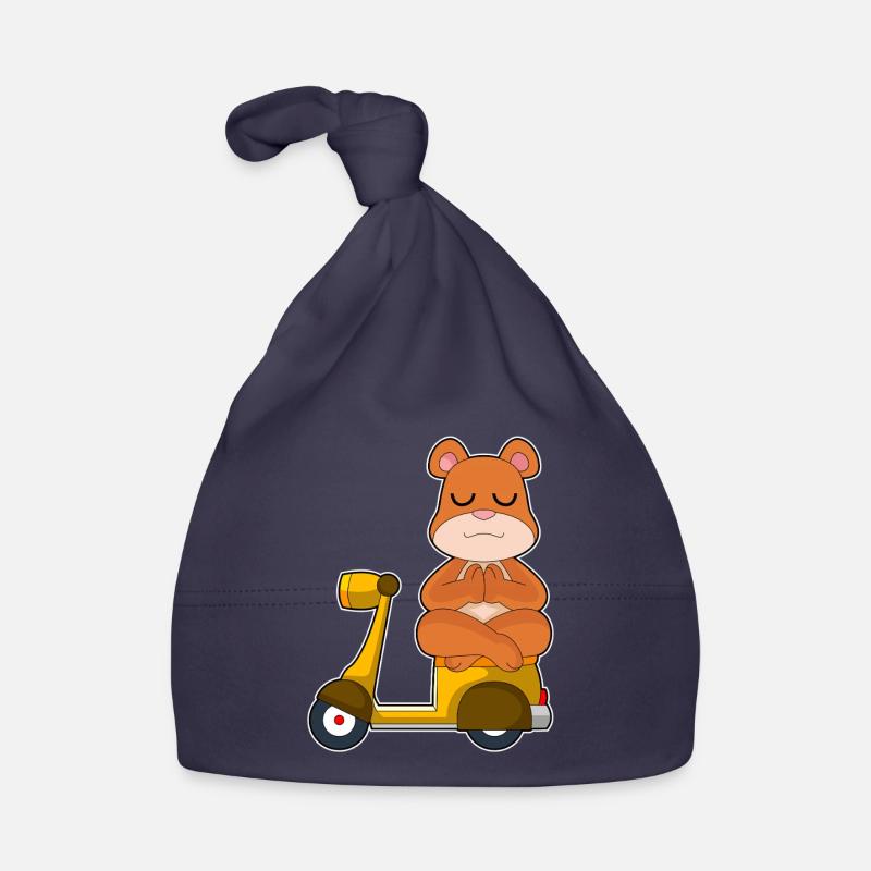 Bär Motorroller Baby Bio-Mütze