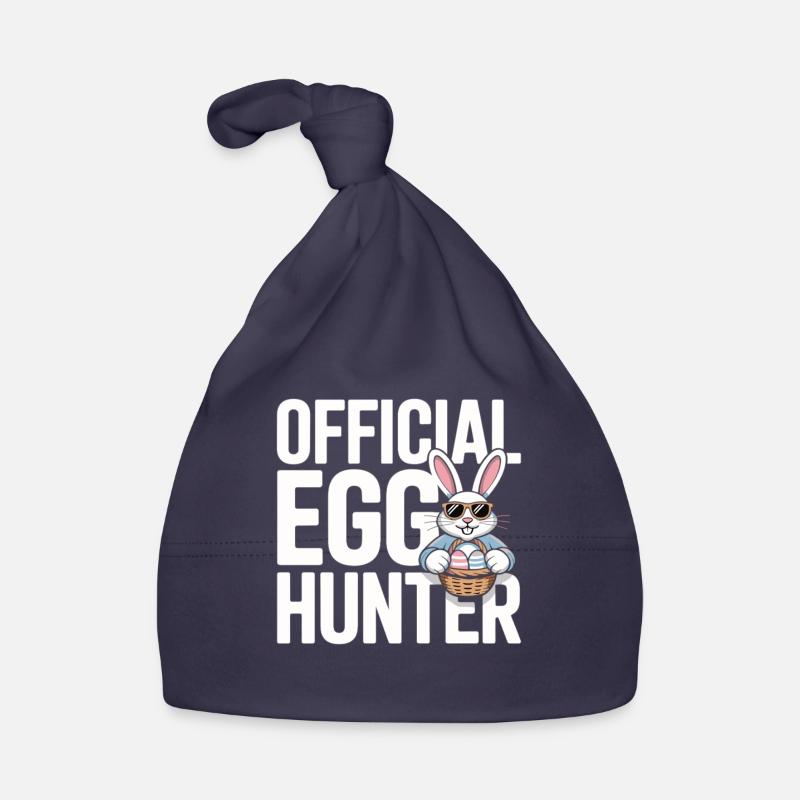 Official Egg Hunter Easter Bunny Easter Humor Organic Baby Cap