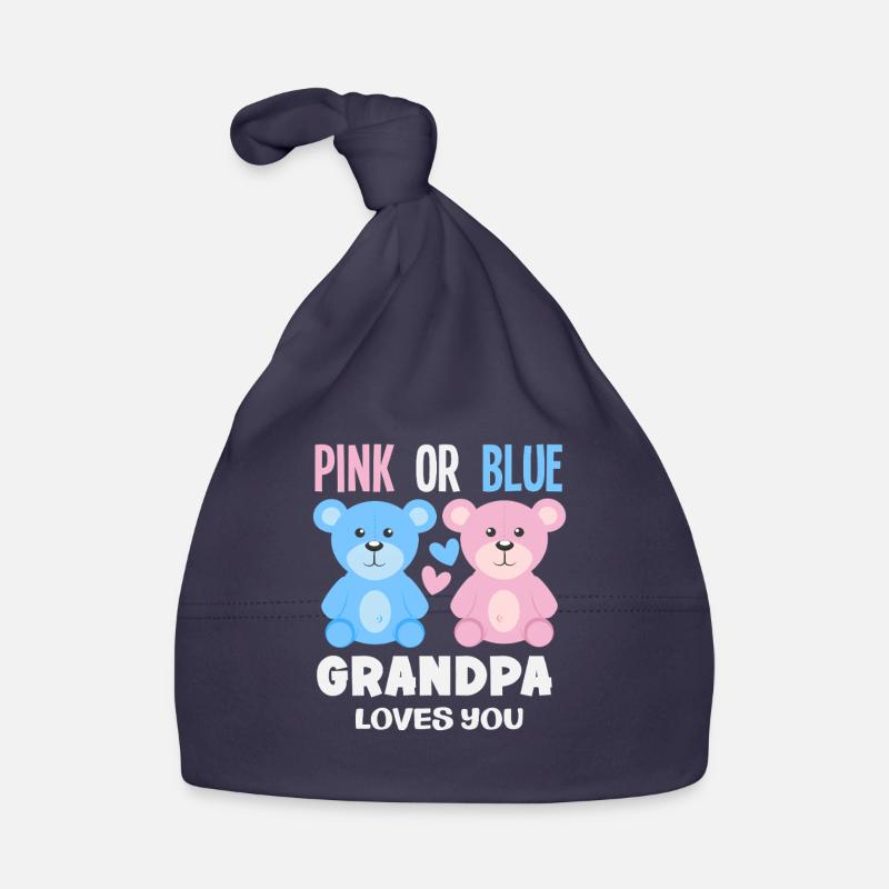 Pink Oder Blau Opa Liebt Dich Baby Bio-Mütze