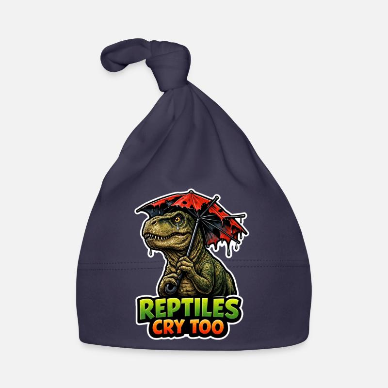 Emo Dinosaur, Sad Dino, Emotional Organic Baby Cap