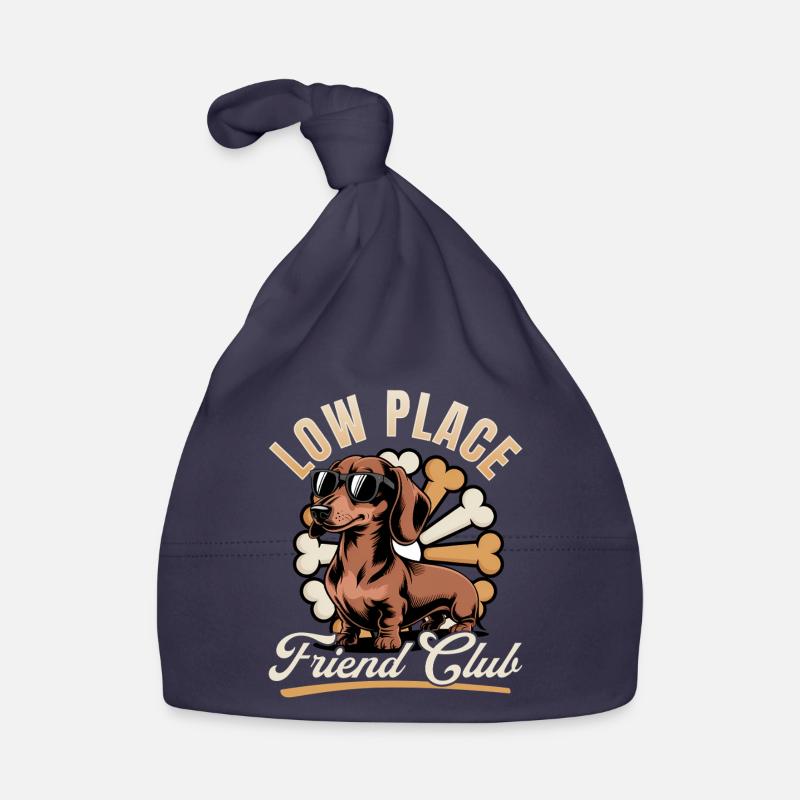 Teckel de race de chien drôle Bonnet bio Bébé