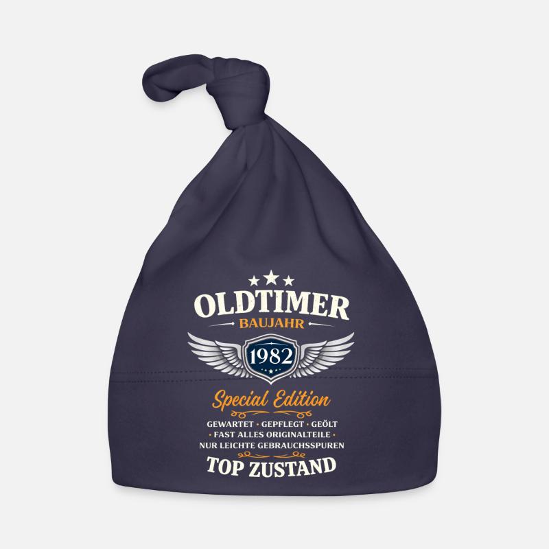 44. Geburtstag Geschenk Mann Oldtimer Vintage 1982 Baby Bio-Mütze
