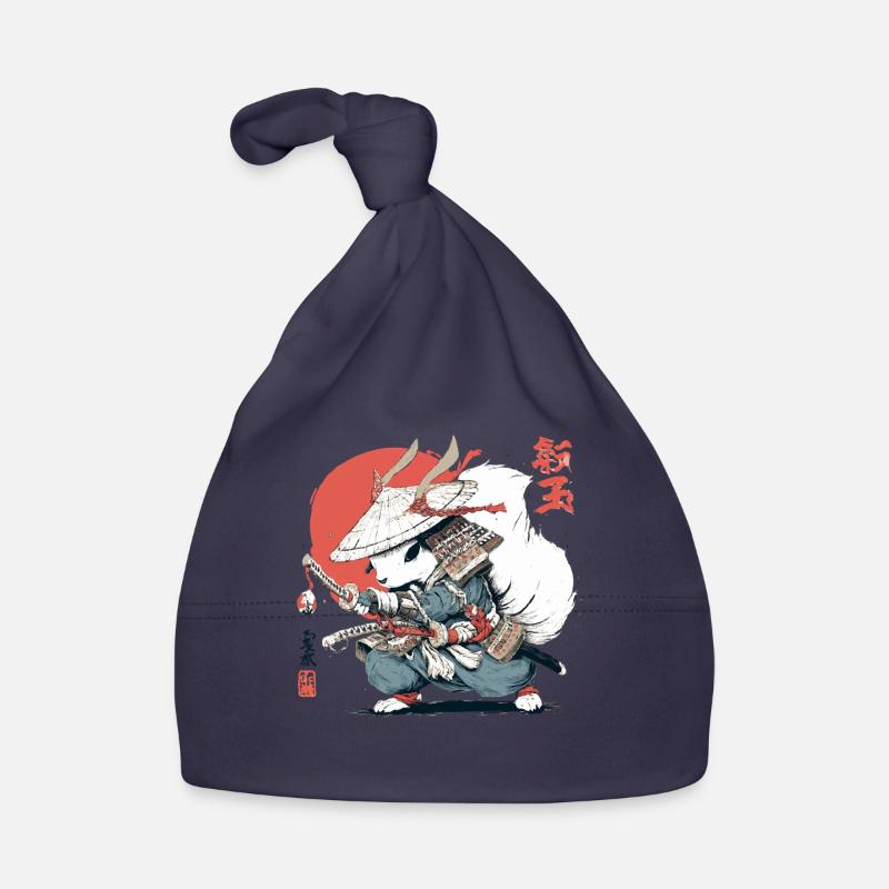 Samurai-Eichhörnchen, japanischer Krieger, Ukiyo-e-Stil Su Baby Bio-Mütze