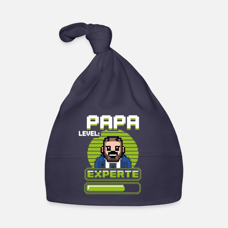 Gamer Papa Level Experte Design Baby Bio-Mütze