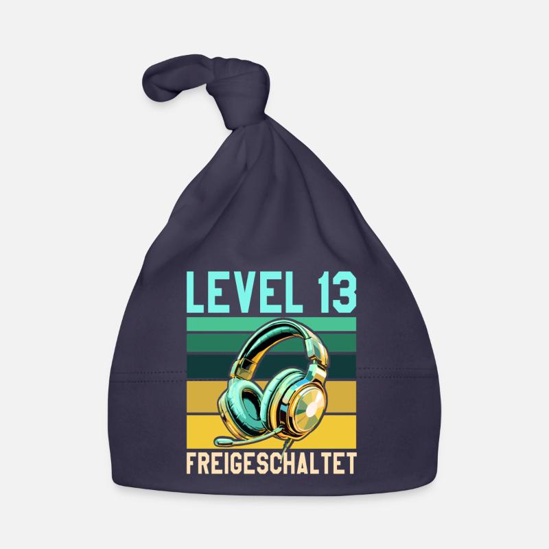13. Geburtstag Junge Mädchen Gaming Level 13 Jahre Baby Bio-Mütze