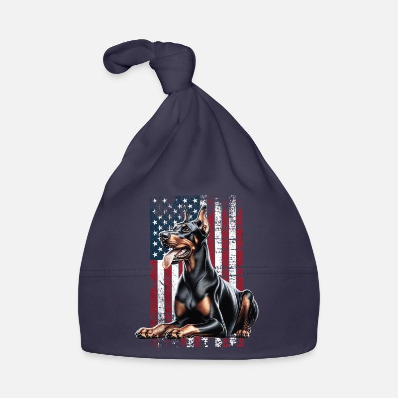 Doberman US Dobermann Baby Bio-Mütze