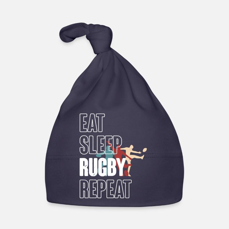 Manger et dormir Rugby Répéter Bonnet bio Bébé