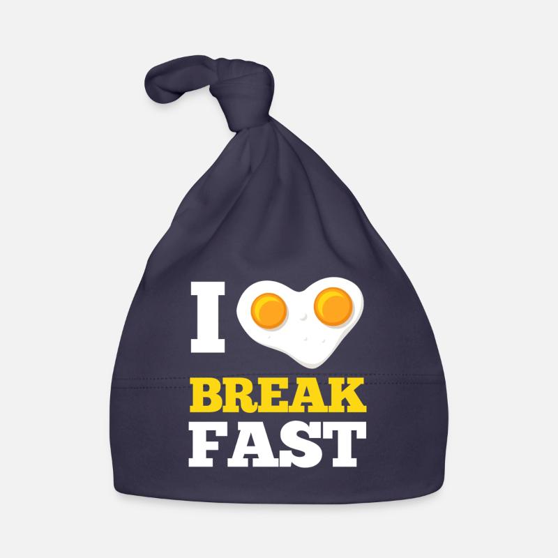 Ich liebe Frühstücks-Spiegelei-Herz Baby Bio-Mütze