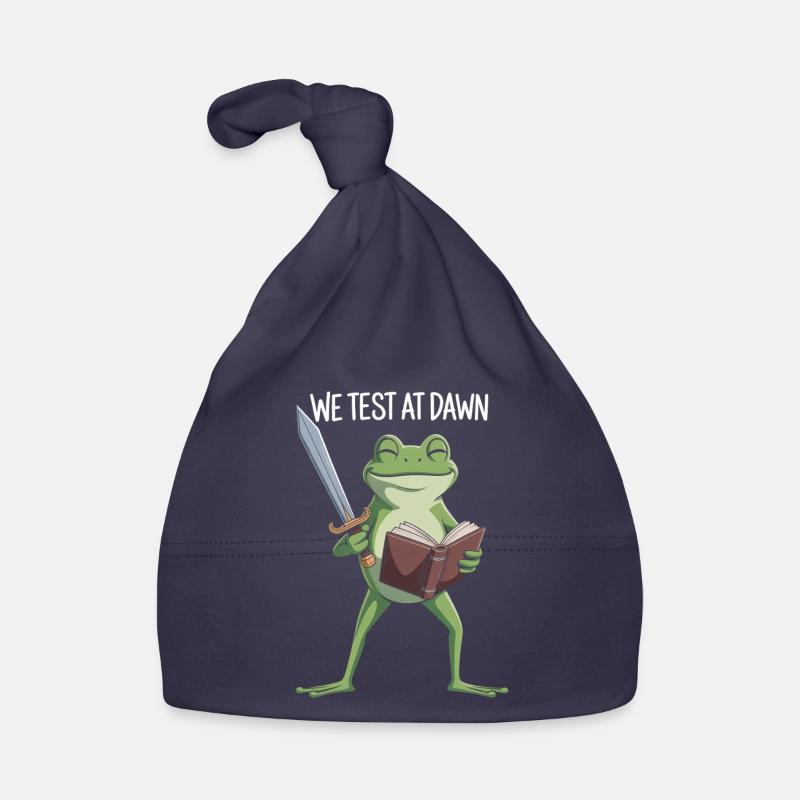 Dawn Test Frog Organic Baby Cap