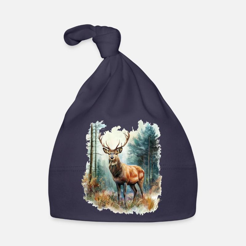 Deer Roe Deer Organic Baby Cap