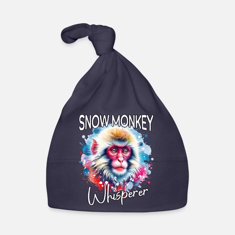 Snow Monkey Whisperer Organic Baby Cap