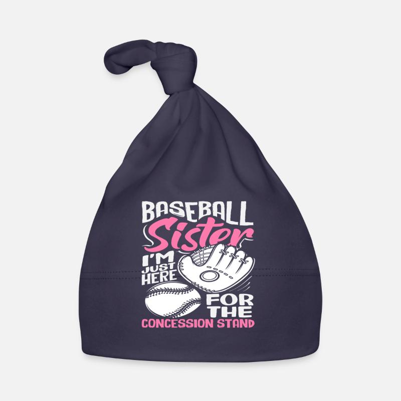 Baseball Sister n’est là que pour le goûter Bonnet bio Bébé