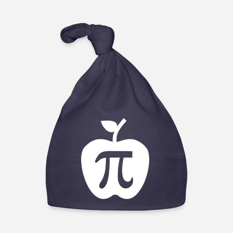 Pi Apple Minimalist Logo Organic Baby Cap