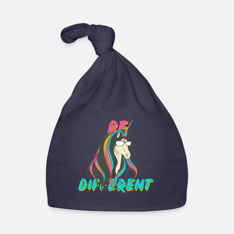 Be Different Nerd Unicorn Party Organic Baby Cap