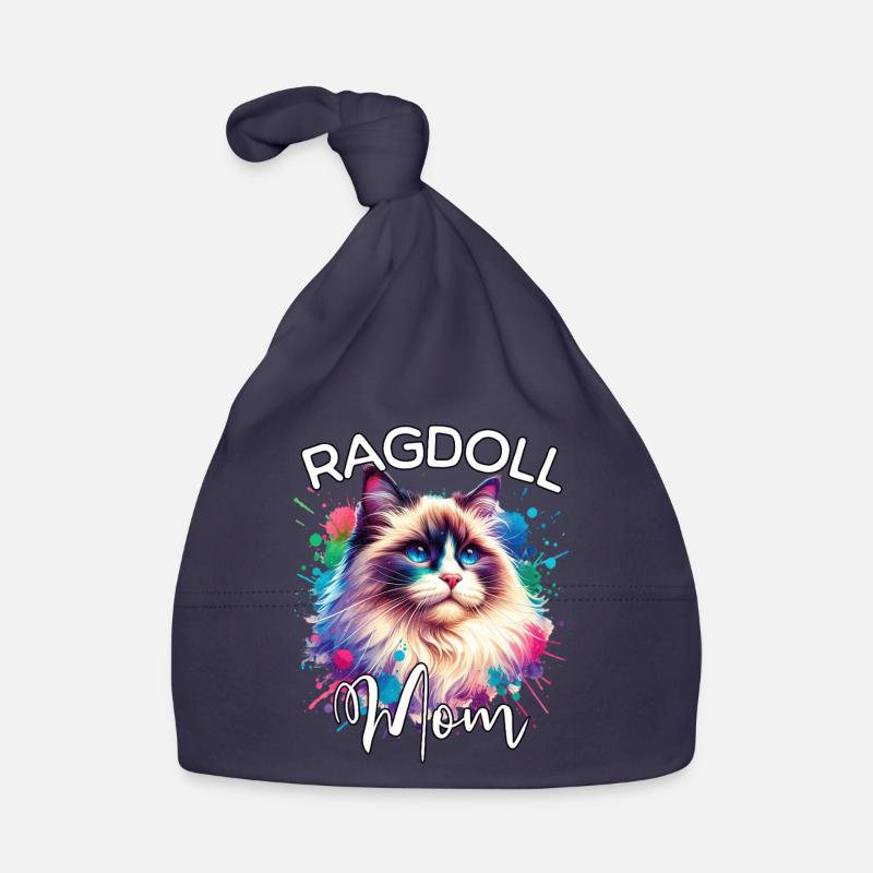 Ragdoll Cat Mom Organic Baby Cap