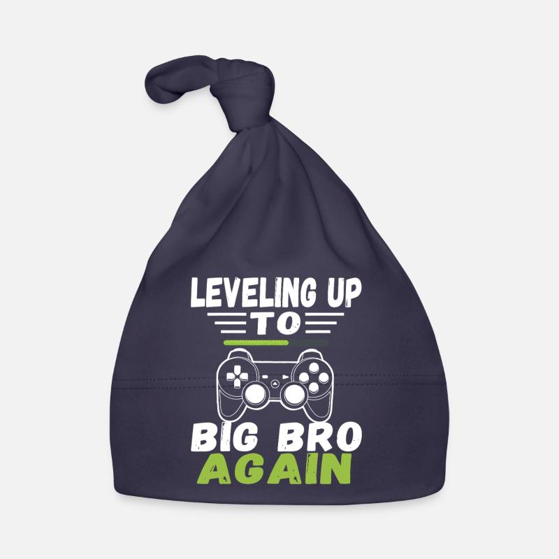 Leveling Up to Big Bro Again Organic Baby Cap