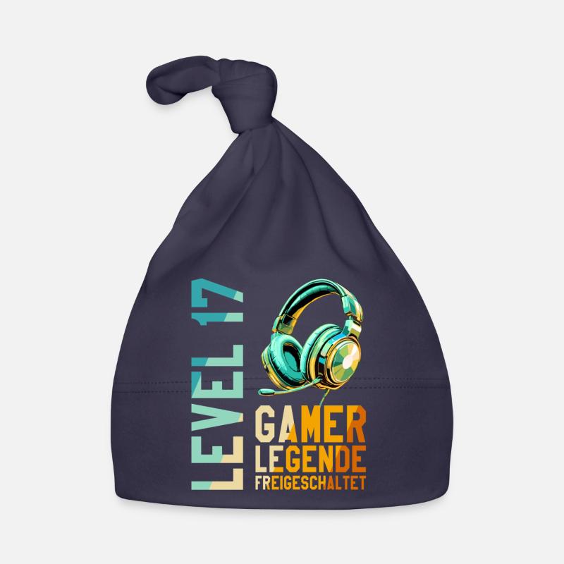 17. Geburtstag Junge Mädchen Gaming Level 17 Jahre Baby Bio-Mütze