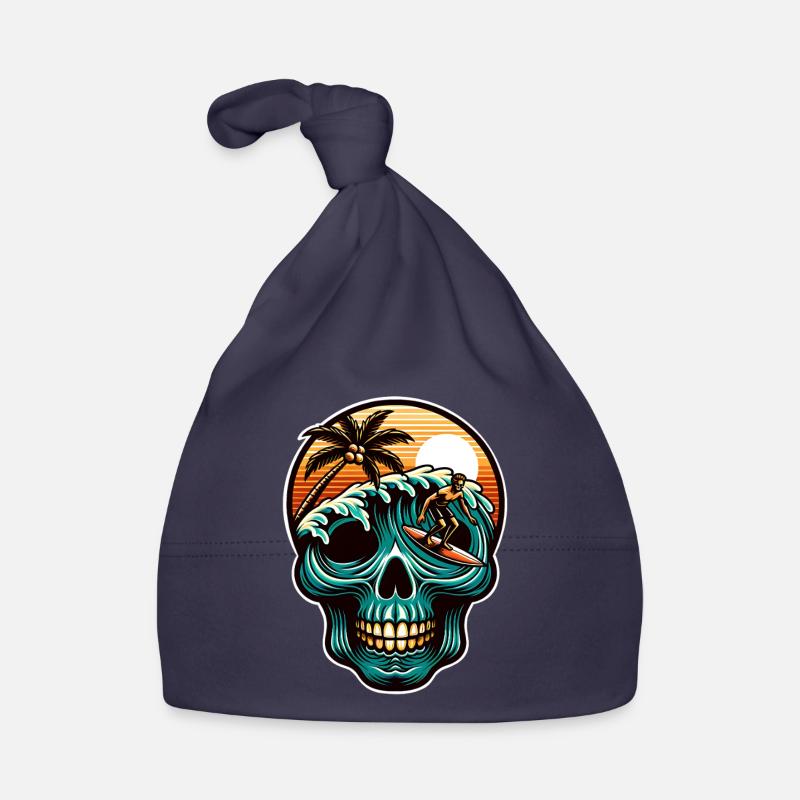 Le Crâne de Surf Bonnet bio Bébé