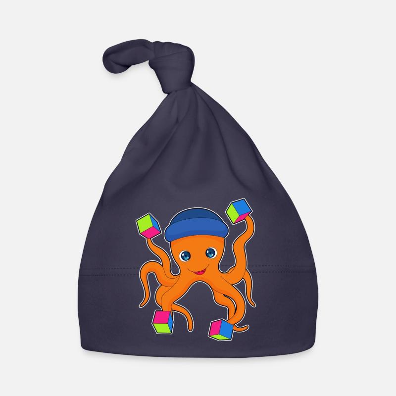 Octopus Cube Organic Baby Cap