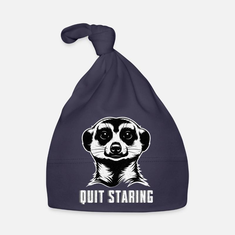 Suricate arrête de fixer - Chemise drôle d’animal Bonnet bio Bébé