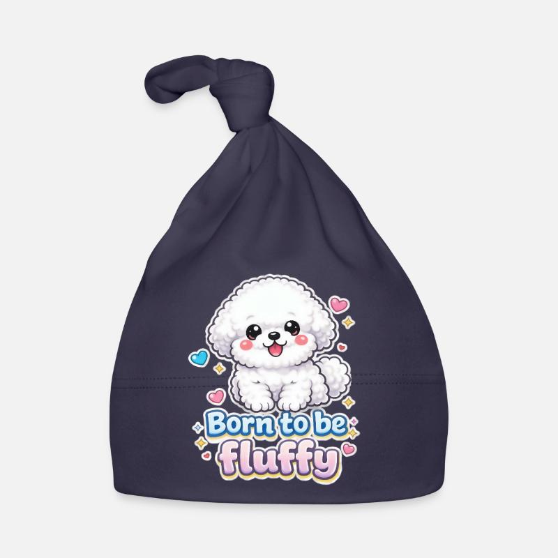 Né pour être Fluffy - design de chien mignon Bonnet bio Bébé