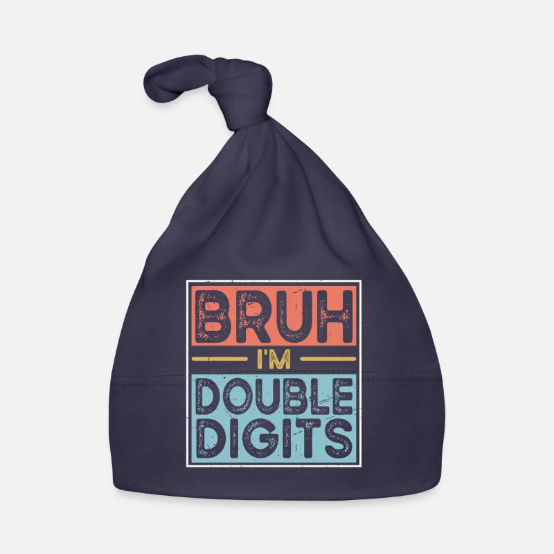 Mec, je suis à deux chiffres Bonnet bio Bébé