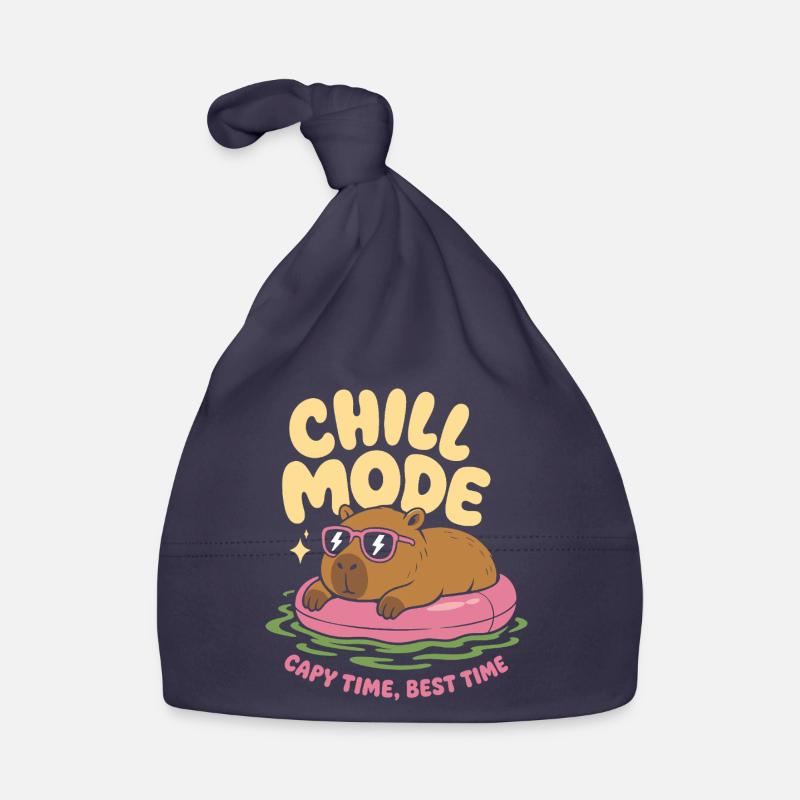Chill Mode Capybara No Rush Baby Bio-Mütze