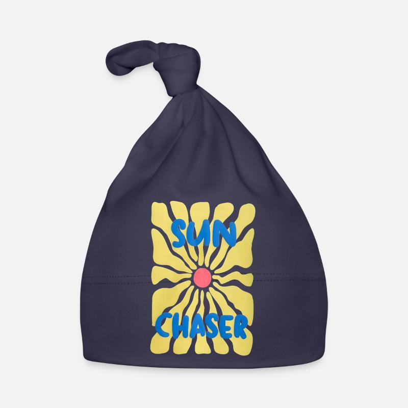 Sun Chaser – Design Rétro Fleur de Soleil Baby Bio-Mütze
