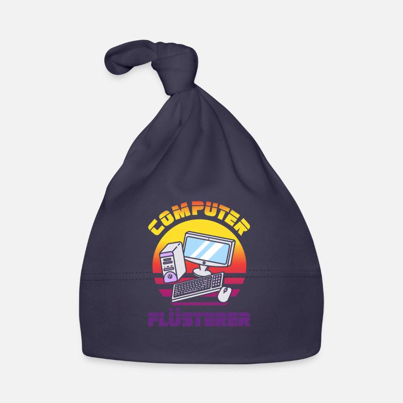Computer Flüsterer Retro Pc Nerd It Admin Gamer Baby Bio-Mütze