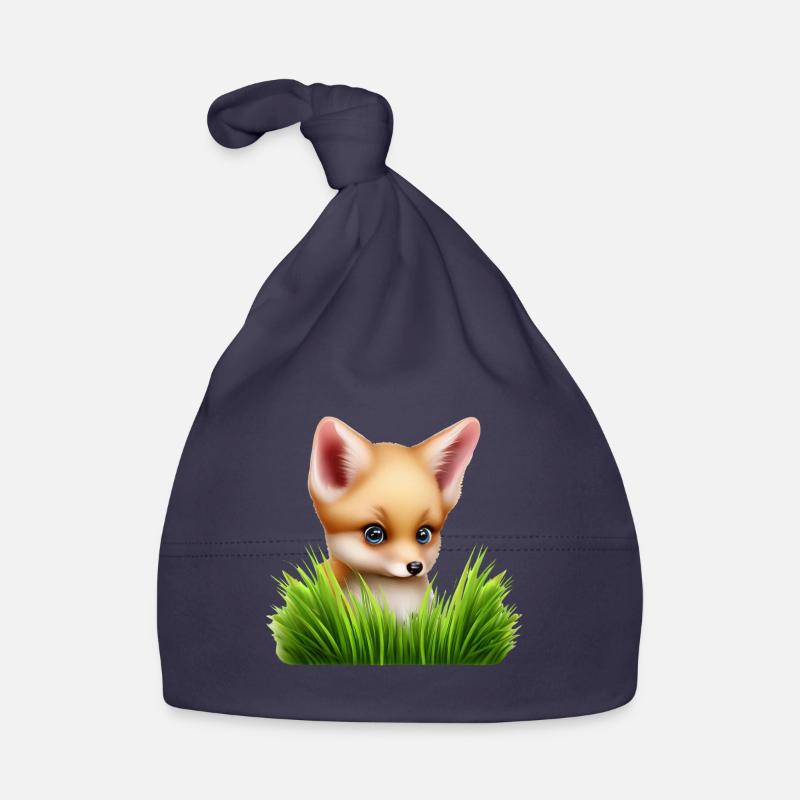 Fuchs im hohen Gras Baby Bio-Mütze