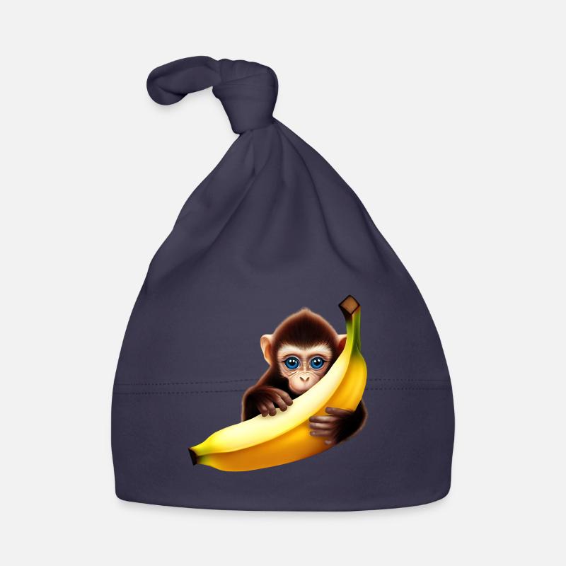 Banane à cache-cache de singe Bonnet bio Bébé