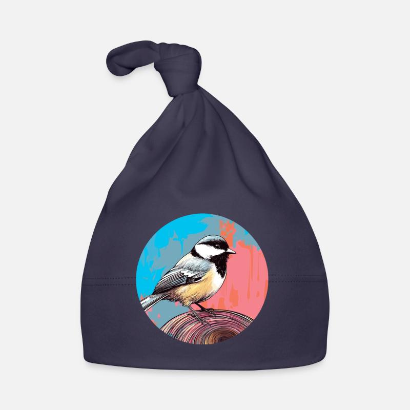 Chickadee bird Organic Baby Cap