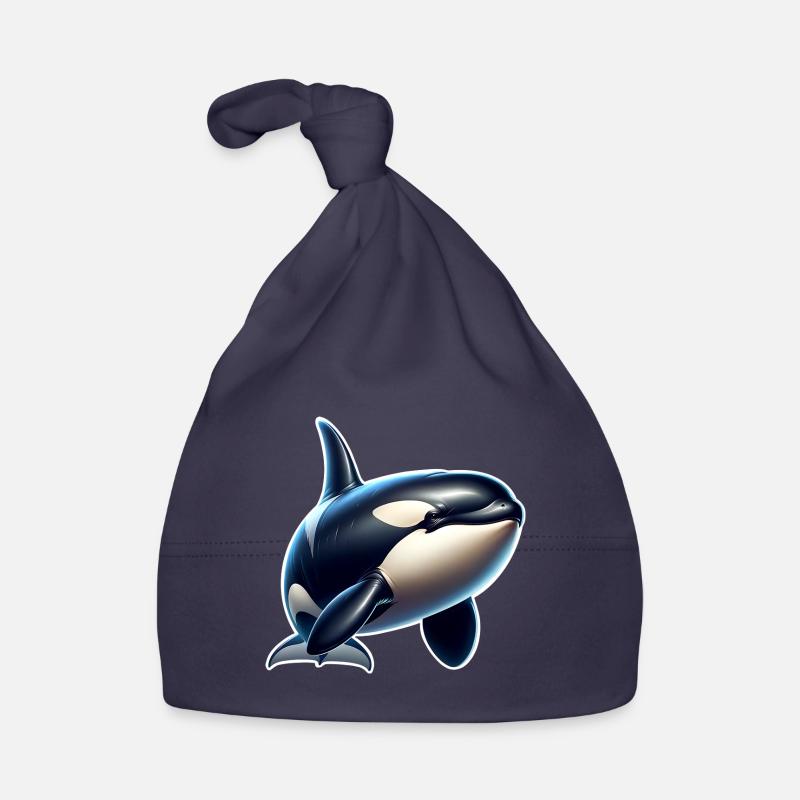 Orca Schwertwal Baby Bio-Mütze