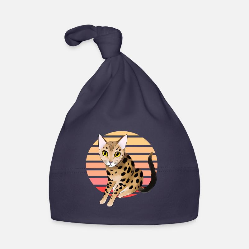 Chat léopard Bonnet bio Bébé